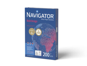 Papel fotocopiadora navigator bold design din a4 200 gr paquete de 150 hojas
