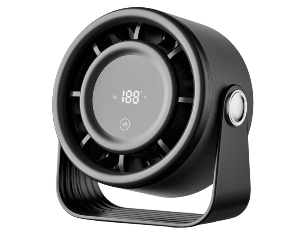 Ventoinha de mesa Daewoo DW9018 high power 10W 4 velocidades recarregável USB-C cor preta