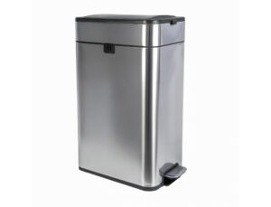 Cesto metálico Maul Wing aço inoxidável 40 L com tampa borboleta