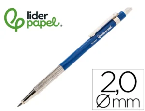 Lapiseira Liderpapel Coleção 4 com clip e apara-lápis, 2 mm — Azul