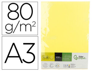 Papel colorido Liderpapel DIN A3 80 g (500 folhas)