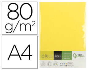 Papel colorido Liderpapel DIN A4 80 g (500 folhas)