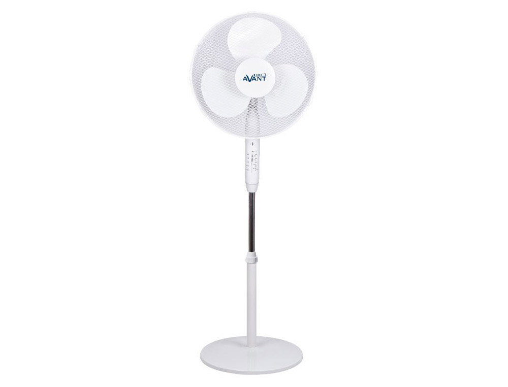 Ventoinha de pé Avant AV7762 45W 3 velocidades com comando branca