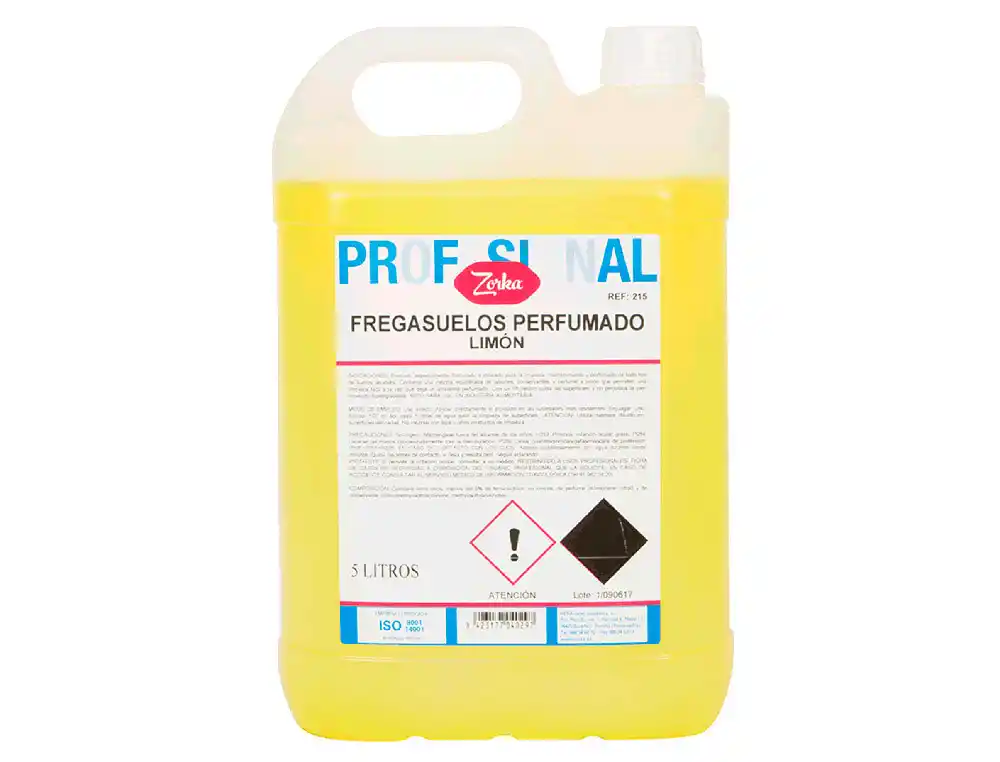 Lava-chão perfumado Zorka limão garrafa 5 litros