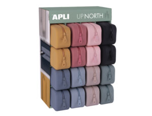 Estojo escolar apli up north silicone cores sortidas 75x185x55 mm