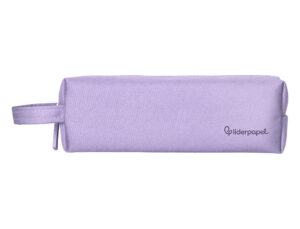 Estojo escolar liderpapel classic retangular com asa 210x70 mm lilas