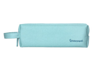 Estojo escolar liderpapel classic retangular com asa 210x70 mm azul celeste