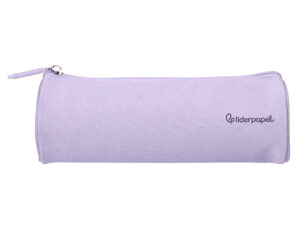 Estojo escolar liderpapel cilindrico largo 210x70 mm lilas
