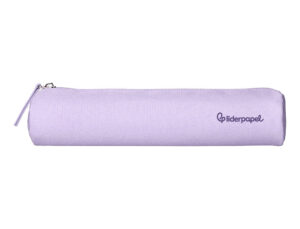 Estojo escolar liderpapel cilindrico estreito 220x45 mm lilas