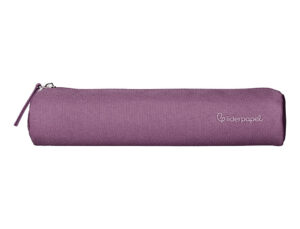 Estojo escolar liderpapel cilindrico estreito 220x45 mm roxo