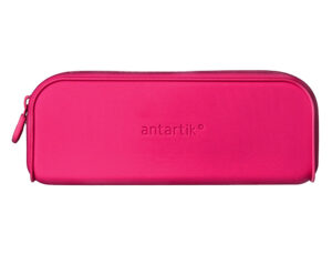 Estojo escolar antartik prisma silicone soft retangular 185x50x75 mm rosa fucsia