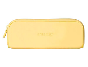 Estojo escolar antartik prisma silicone soft retangular 185x50x75 mm amarelo