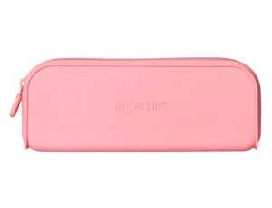 Estojo escolar antartik prisma silicone soft retangular 185x50x75 mm rosa chiclete