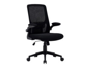 Cadeira de escritorio q-connect alba malha base metalica alt max 1110 larg 610 prof 580 rodas premium cor preto