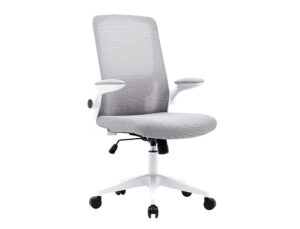 Cadeira de escritorio q-connect alba malha base metalica alt max 1110 larg 610 prof 580 rodas premium cor cinza