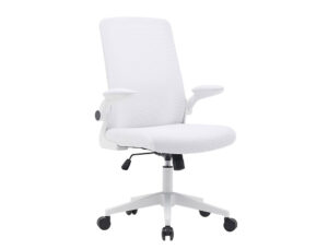 Cadeira de escritorio q-connect alba malha base metalica alt max 1110 larg 610 prof 580 rodas premium cor branco
