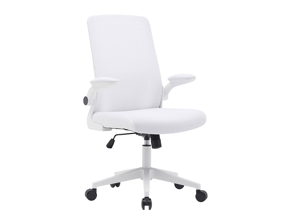 Cadeira de escritorio q-connect alba malha base metalica alt max 1110 larg 610 prof 580 rodas premium cor branco