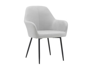 Cadeira confidente q-connect siemione base metalica alt max 820 larg 570 prof 580 cinza claro