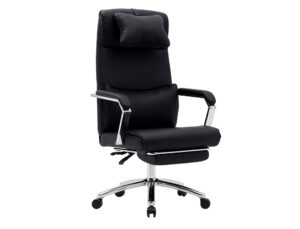 Cadeira de direcao q-connect ravenna imitacao de pele base metalica alt max 1300 larg 670 prof 730 mm rodas premium cor