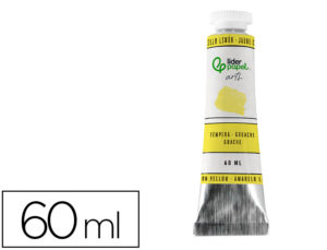 Pintura guache liderpapel tubo de alumínio de 60 ml cor amarelo limão
