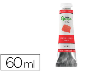 Pintura guache liderpapel tubo de alumínio de 60 ml cor vermelho escuro