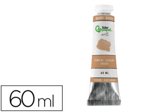 Pintura guache liderpapel tubo de alumínio de 60 ml cor castanho