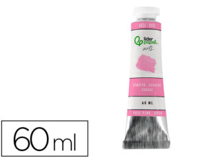 Pintura guache liderpapel tubo de alumínio de 60 ml cor rosa
