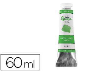 Pintura guache liderpapel tubo de alumínio de 60 ml cor verde claro