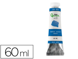 Pintura guache liderpapel tubo de alumínio de 60 ml cor azul