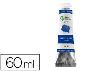 Pintura guache liderpapel tubo de alumínio de 60 ml cor azul marinho