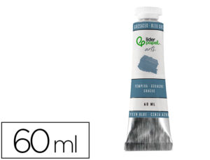 Pintura guache liderpapel tubo de alumínio de 60 ml cor azul acinzentado