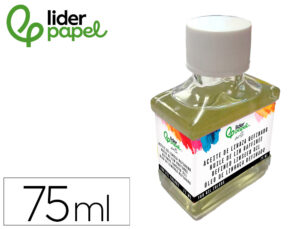 Óleo de linhaça refinado liderpapel frasco de 75 ml