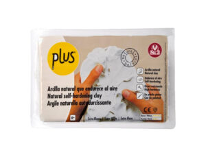 Pasta de modelar sio-2 plus extra cor branco embalagem de 1 kg