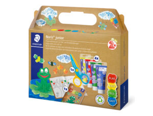 Set de desenho staedtler noris junior misto tinta de dedos atividades infantis 6 peças