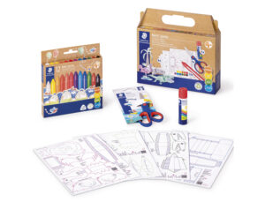Set de desenho staedtler noris jumbo misto figuras de papel 18 peças