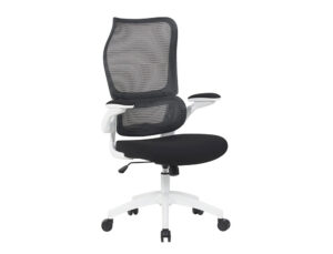 Cadeira de escritorio q-connect catania malha alt max 1230 mm larg 510 mm prof 490 mm rodas premium cor preto corpo bran