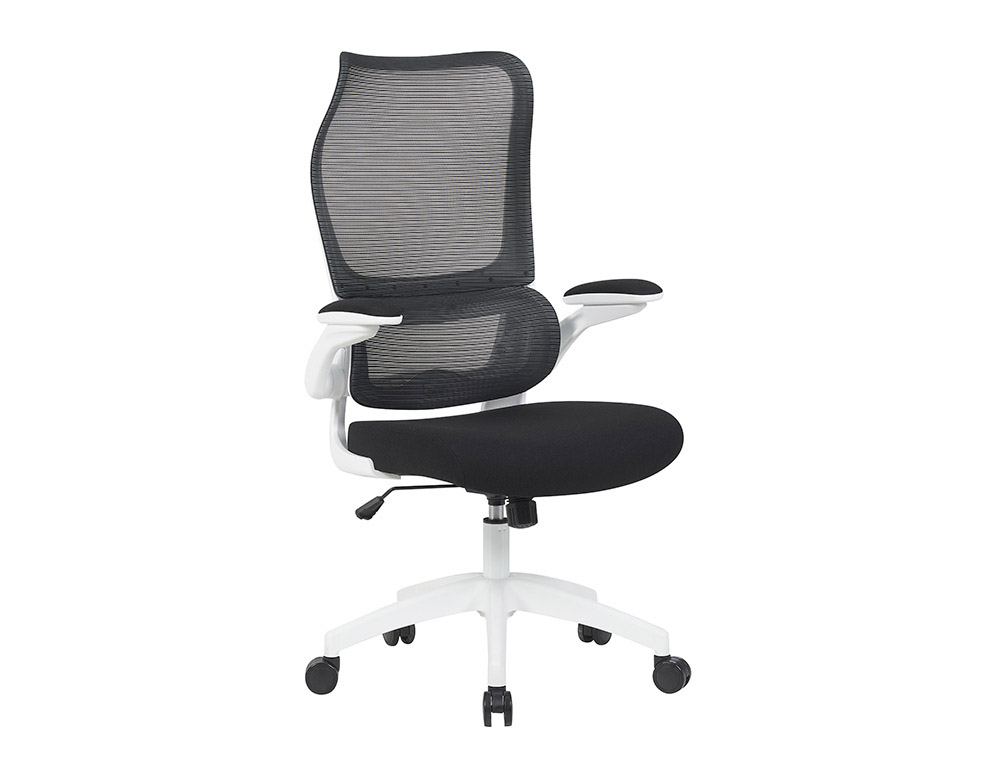 Cadeira de escritorio q-connect catania malha alt max 1230 mm larg 510 mm prof 490 mm rodas premium cor preto corpo bran