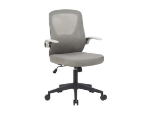 Cadeira de escritorio q-connect terni malha alt max 1050 mm larg 500 mm prof 480 mm cor cinza corpo preto