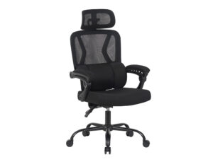Cadeira de direcao q-connect reggio malha alt max 1300 mm larg 520 mm prof 480 mm rodas premium cor preto corpo preto