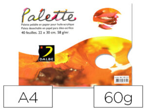 PALETA PAPEL DALBE DESCARTAVEL DIN A4 40 FOLHAS 60 GR