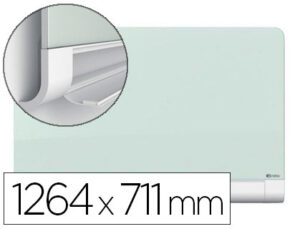 QUADRO BRANCO NOBO DIAMOND CRISTAL MAGNETICA ESQUINAS REDONDAS 1264X711 MM