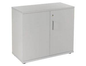 Armario rocada com dois portas serie store 78x90x45 cm acabamento ab02 aluminio/cinza