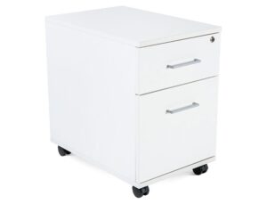 Armario rocada com dois gavetas serie store 58x40x59,5 cm acabamento aw04 branco/branco