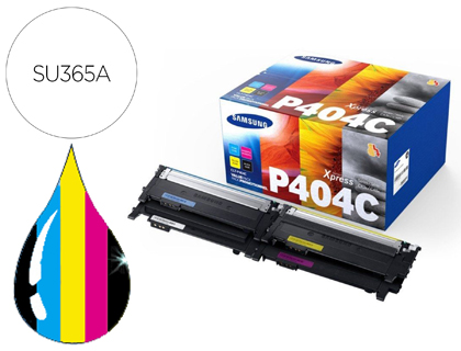 Toner samsung p404c sl c430w / c480 / c480 fn / c480 fw / c480w pack magenta cian amarelo e preto 1.000 pag