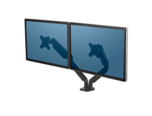 Suporte para monitor plano duplo fellowes platinum series dual arm normativa vesa para modelos ate 9 kg