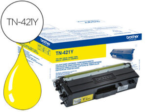 Toner brother tn-421 para dcp-l8410 cdn / 8410 cdw / hl-l8260 cdw / mfc-l8360 cdw / 8690 cdw / 8900 cdw amarelo capaci
