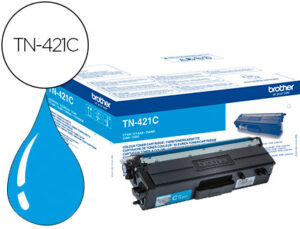 Toner brother tn-421 para dcp-l8410 cdn / 8410 cdw / hl-l8260 cdw / mfc-l8360 cdw / 8690 cdw / 8900 cdw cian capacidad