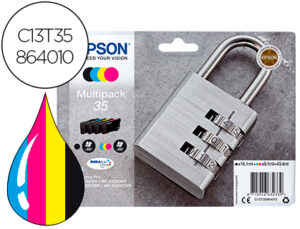 Tinteiro epson 35 t3586 pro wf-4720dwf / 4725dwf / 4730dtwf / 4740dtwf multipack preto amarelo cian magenta
