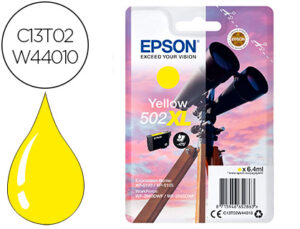 Tinteiro epson 502 xl expression home xp 5100 / 5105 workforce wf 2860 / 2860dwf amarelo 470 paginas