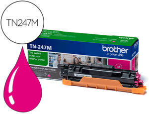 Toner brother tn247m dcp-l3510cdw / hl-l3270cdw / mfc-l3710cw magenta 2300 paginas